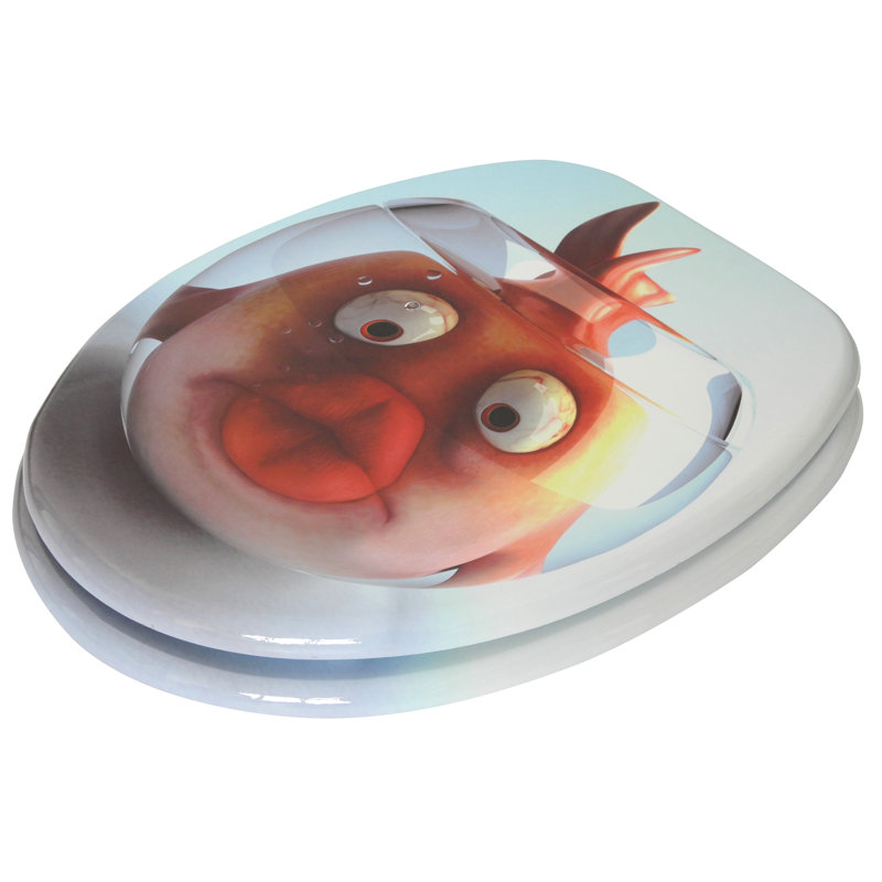 Belfry Bathroom Goldfish Elongated Toilet Seat Wayfair.co.uk